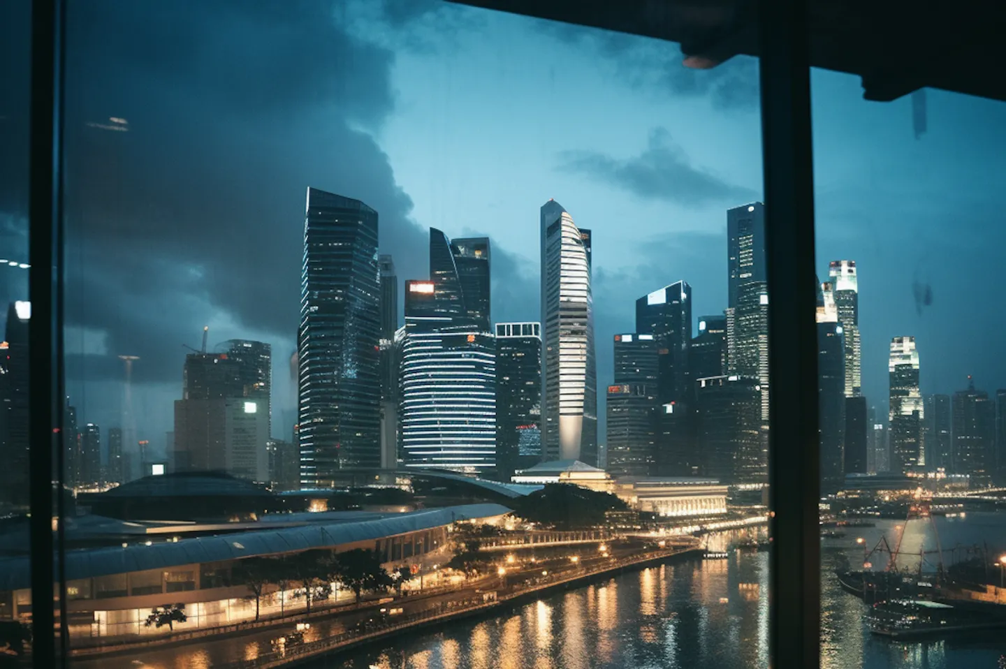 Corporate acquisition handshake